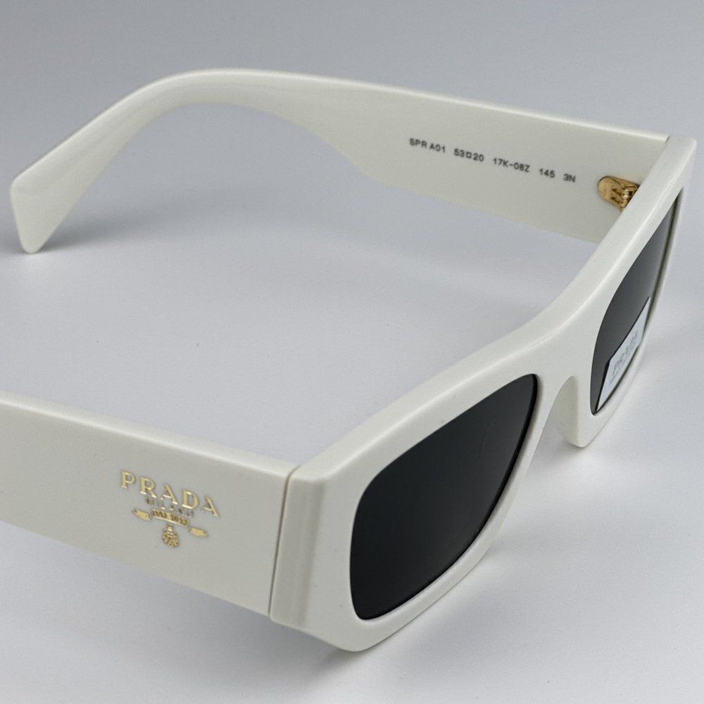 SALE! NEW Prada PRA01S 17K08Z White Grey Unisex Sunglasses PR A01S - Picture 10 of 11